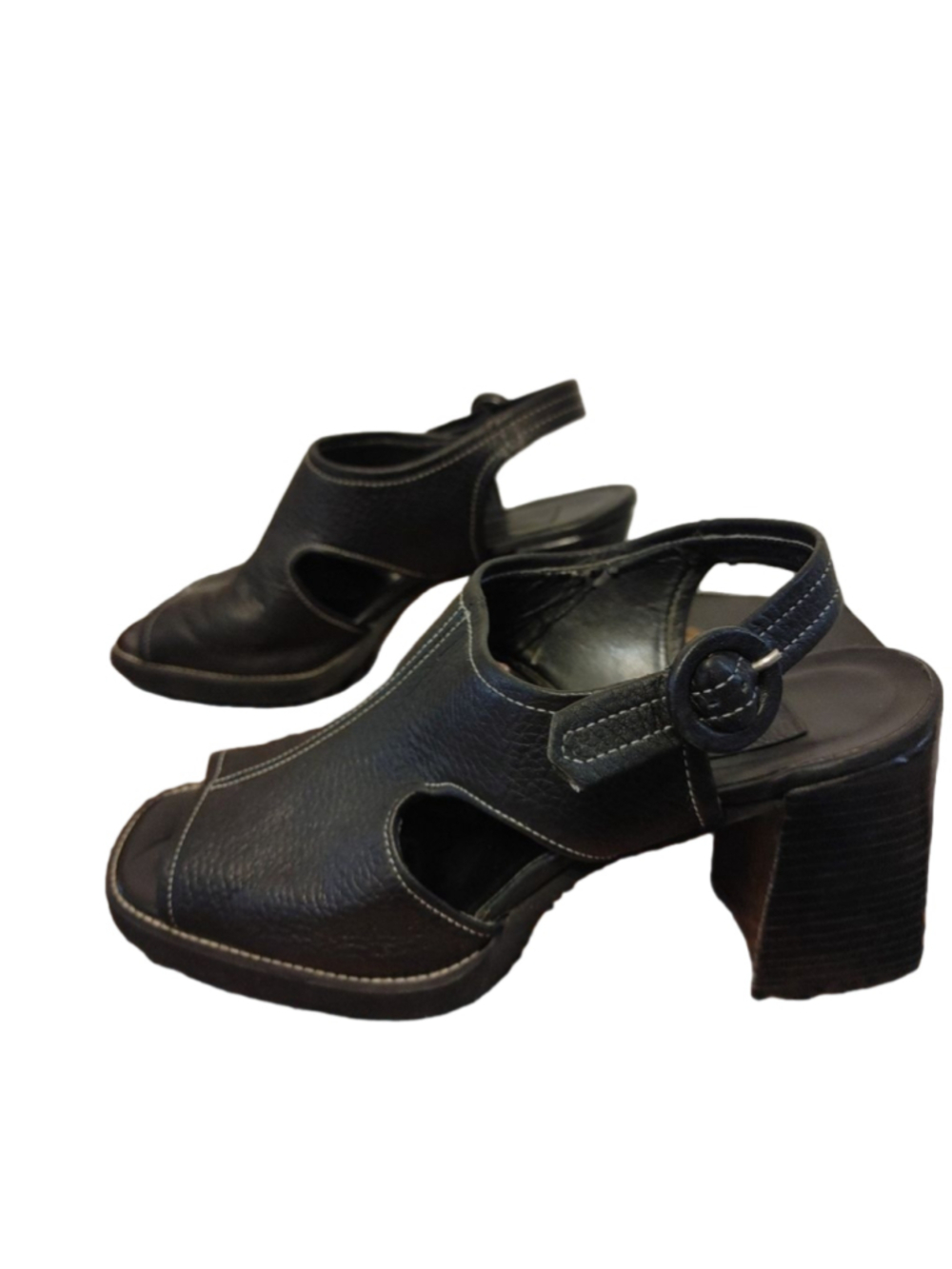 Bandolino Leather Peep Toe Size 7M